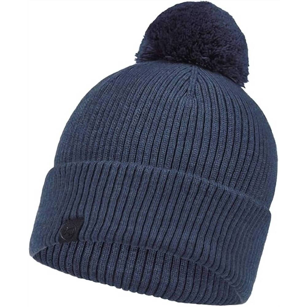 NEW BUFF adult merino knitted beanie hat in tim denim
